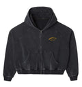 Raspberry Hills ‘Acid Wash’ Black Zip Up Hoodie